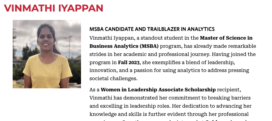 Trailblazer in Analytics